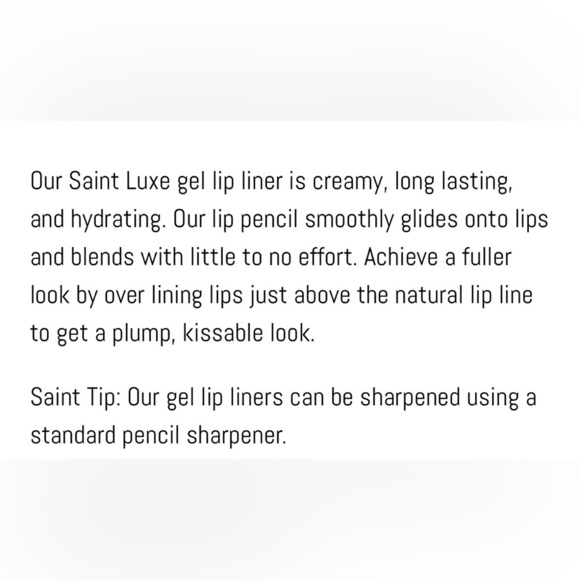 NIB Saint Luxe Limited Edition Gel Lip Liner Duo in Secret Admirer & Love Letter - Picture 5 of 8